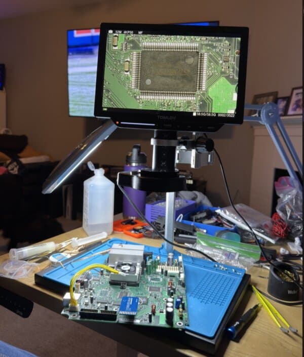 Soldering and electronics workbench